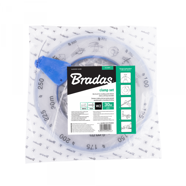 A2 Hose Clip Tape PVC Box + 50 Clips