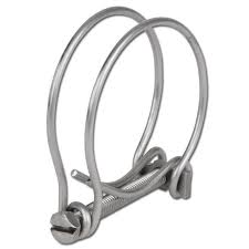 Double Wire Hose Clamp Galvanised 108mm-115mm