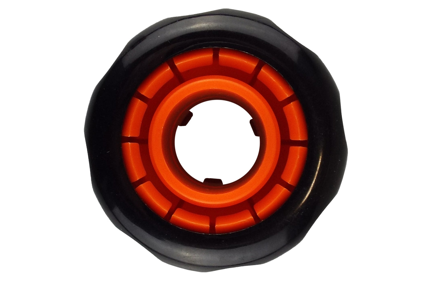 Female Hose Connector Max Flo 1" Hose Black/Orange