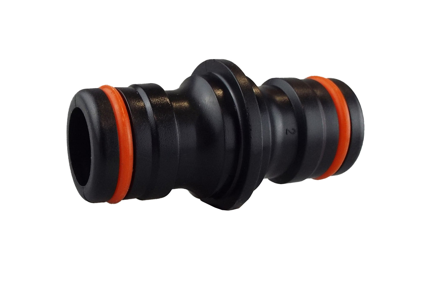 Two Way Connector Male - Max Flo Black/Orange