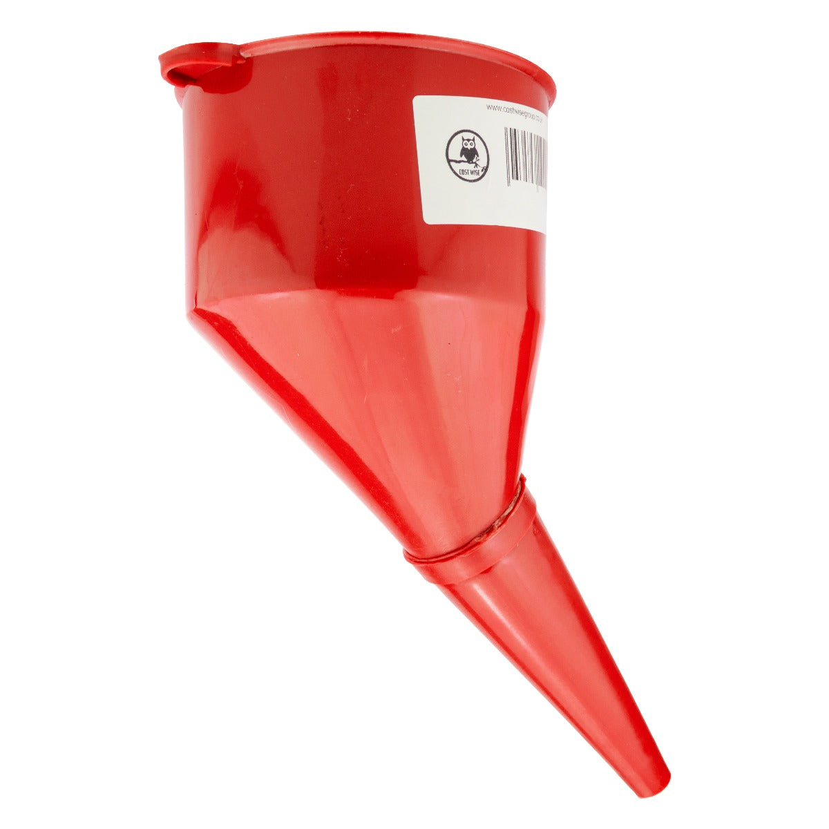 Angled Car Fuel Funnel with Filter, Red