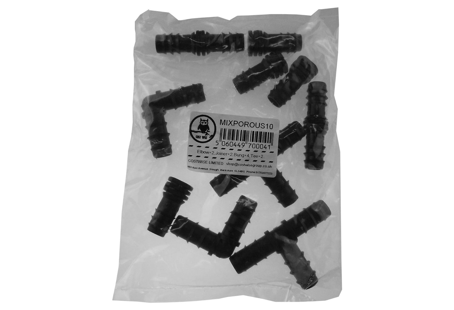 Mix 1/2" Barb Connectors POROUS10
