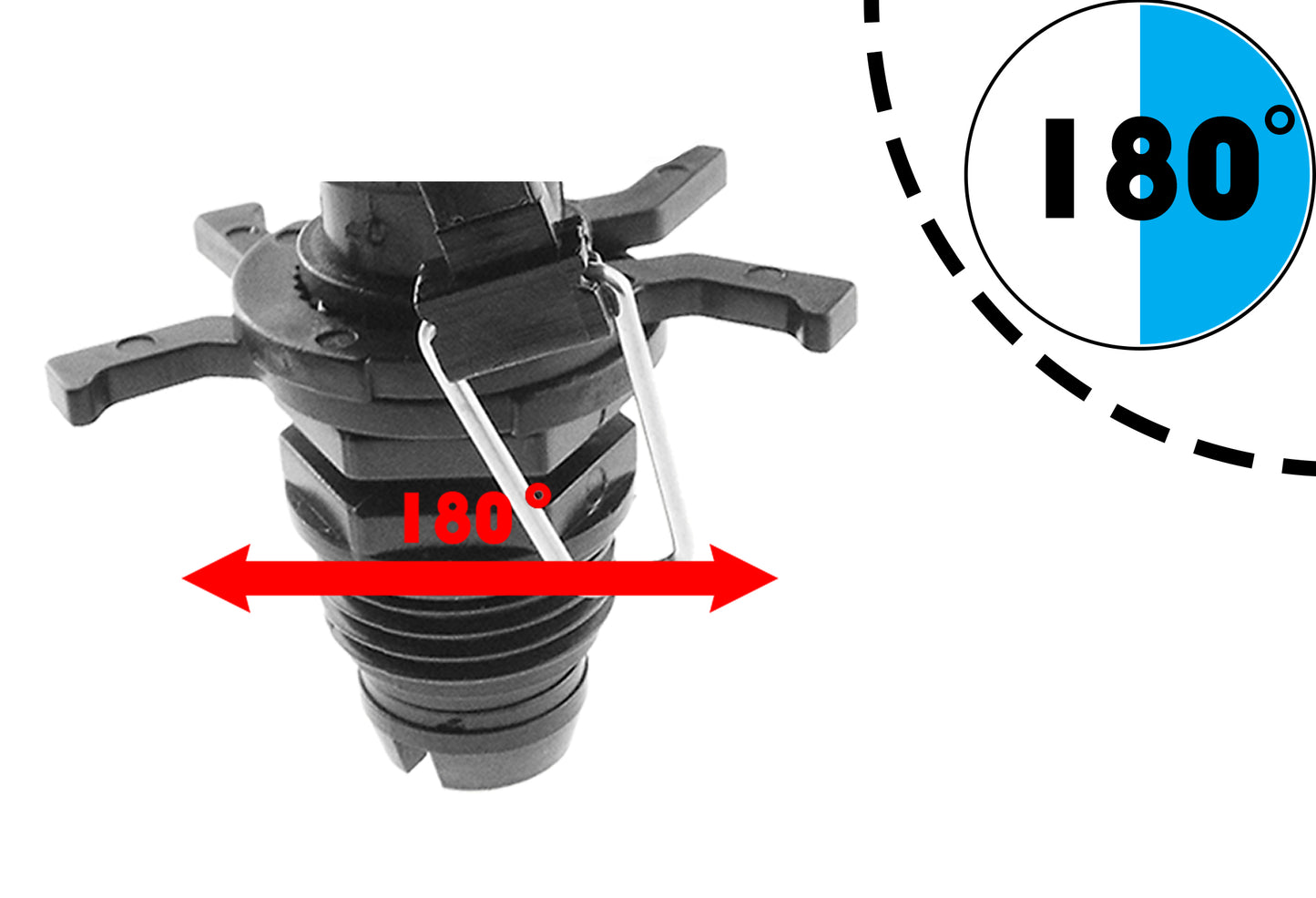Pulsating Sprinkler on Spike - Adjustable Eco Line