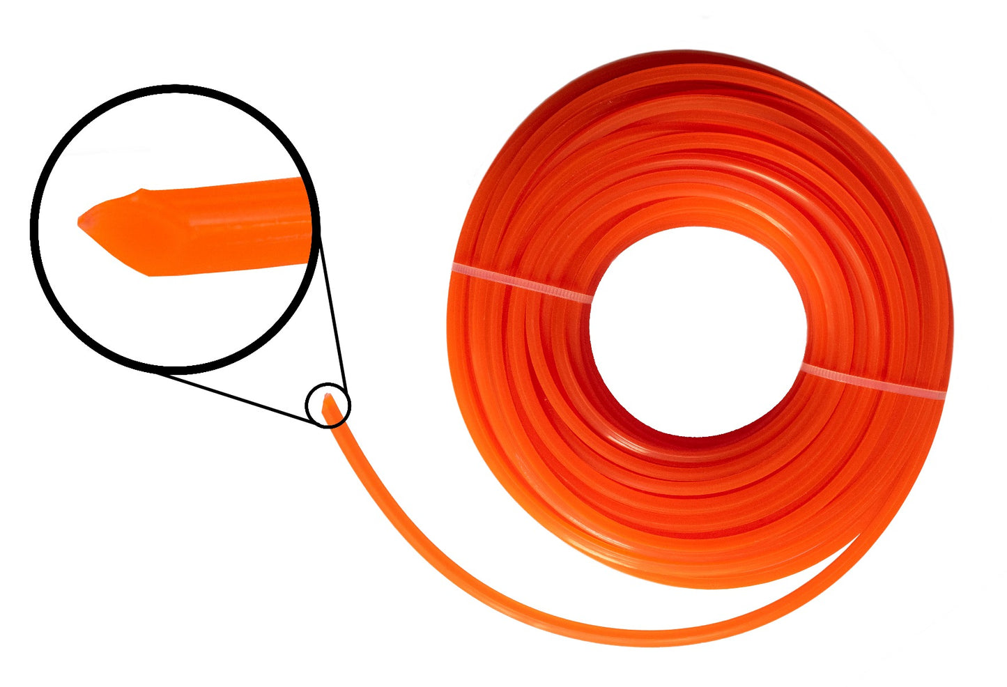 Strimmer Line Orange Square 1.6mm x 15m