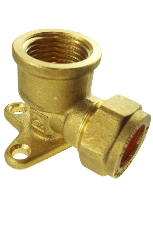 Wall Mount Copper Pipe 15mm 1/2"BSPF