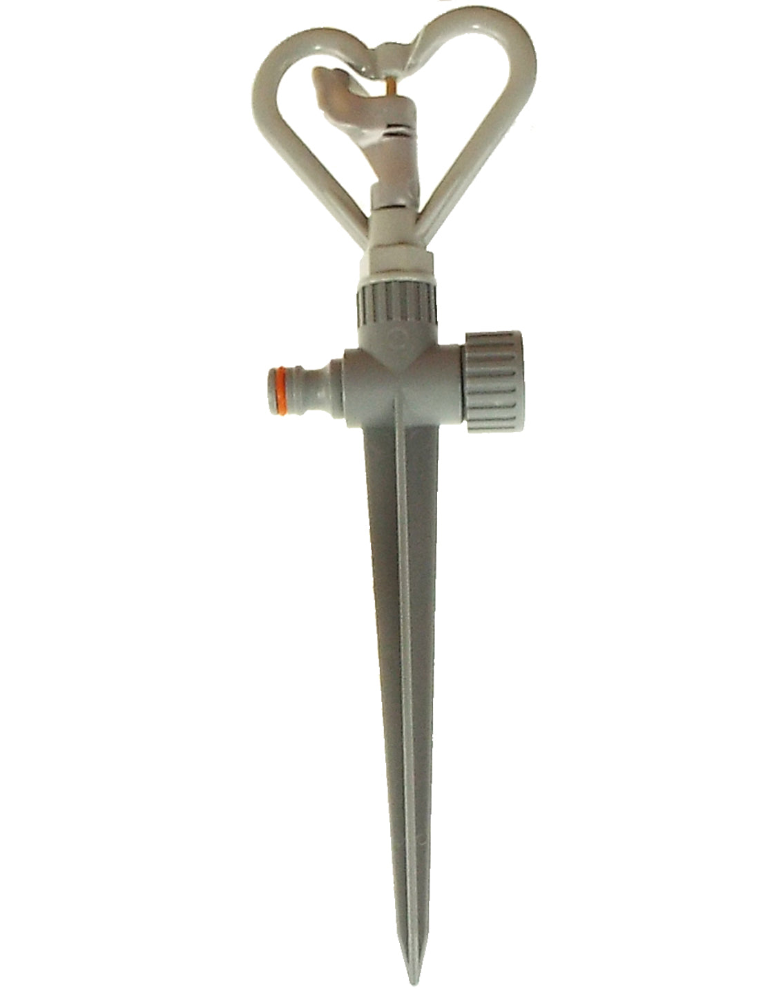 Rotary Butterfly Lawn Sprinkler on Spike De Luxe - White Line