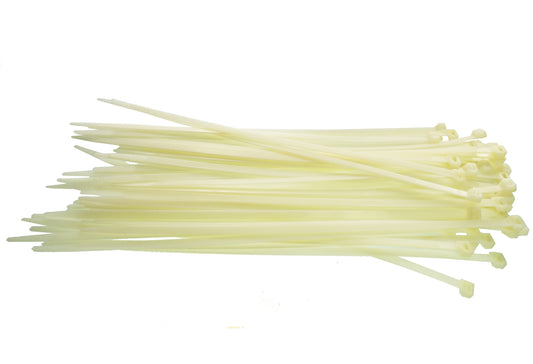 100 Cable Ties (4.8mm x 250mm) Neutral