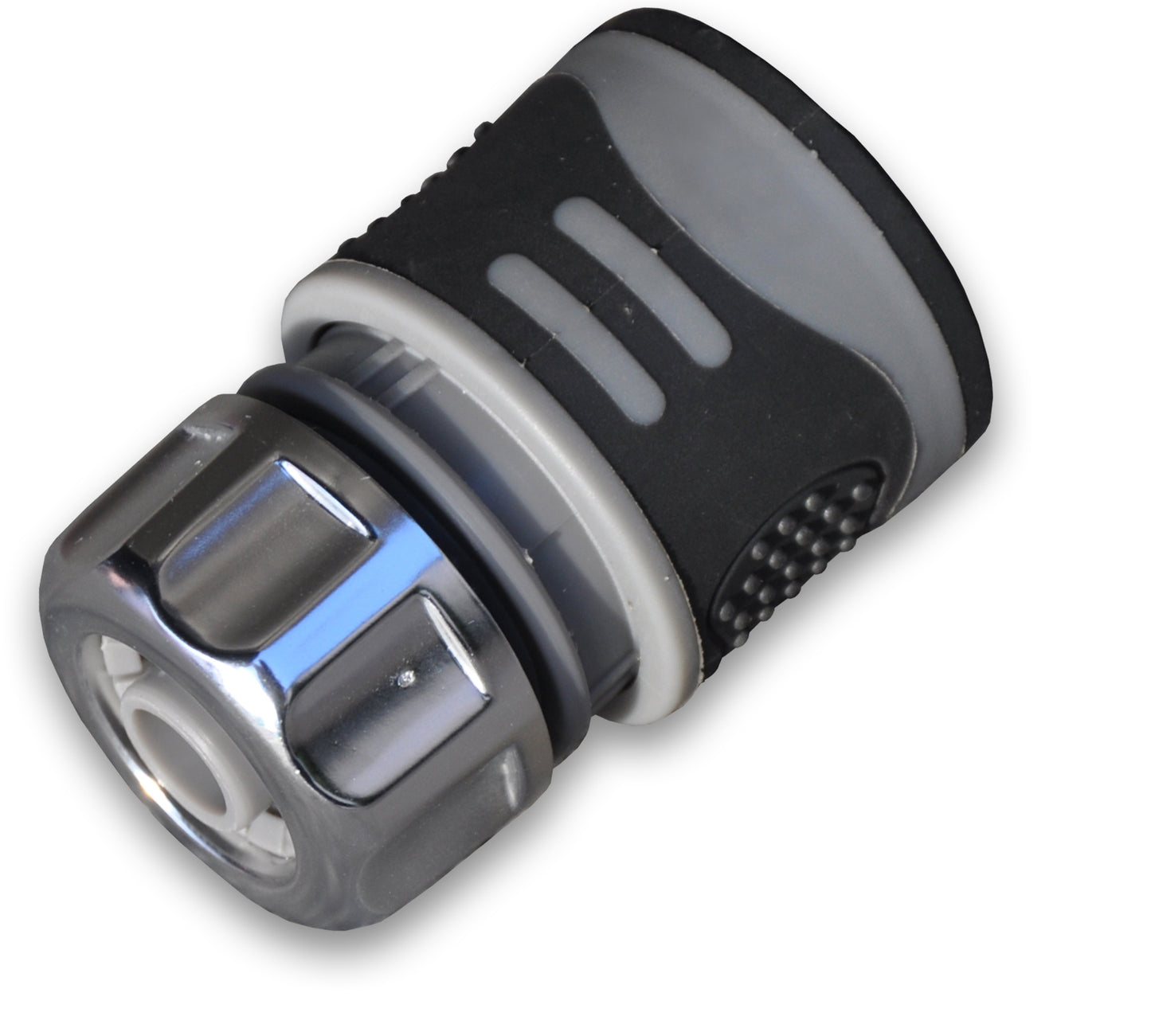 Female Hose Connector, 1/2" or 5/8" Hose, Grey