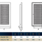 Louvre Vent White DL/90X240RW LUX With Fly Mesh