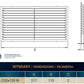 Louvre Vent  D/220X120W Classic 220mm X 120mm with Fly Screen