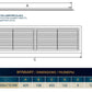 Louvre Vent D/430X110RW Classic 430mm X 110mm with Fly Screen