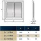 Louvre Vent D/250RW Classic 250mm