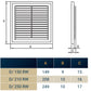 Louvre Vent D/150RW Classic 150mm