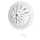 Adjustable Louvre Vent Round 80mm-160mm White