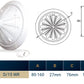 Adjustable Louvre Vent Round 80mm-160mm White