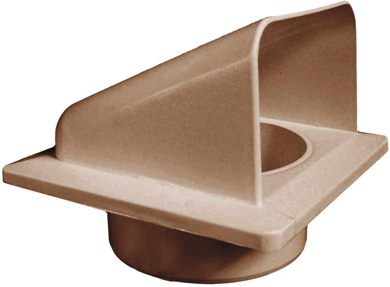 External Brown Louvre Vent  KRD/100B fi100mm