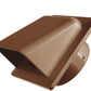 External Brown Louvre Vent  KRD/100B fi100mm