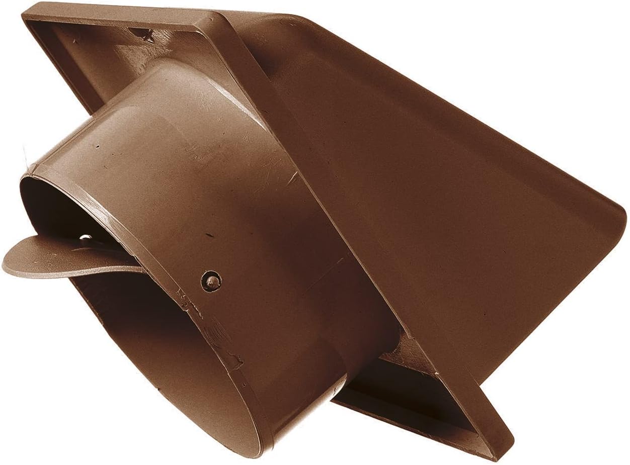 External Brown Louvre Vent  KRD/100B fi100mm