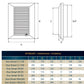 Louvre Vent White Duo Smart 165 With Fly Mesh