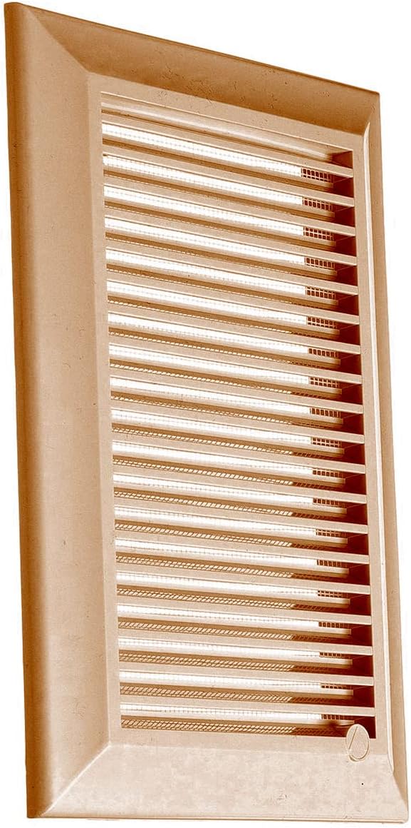 Louvre Vent Duo Smart 90/240 Brown 90mm x 240mm With Fly Mesh