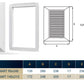 Louvre Vent Duo Smart 90/240 Brown 90mm x 240mm With Fly Mesh