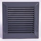 Louvre Vent Graphite Duo Smart 135G 135mm With Fly Mesh