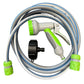 IBC Flexi Connection Kit Grey Hose with Lime Multi-Sprayer