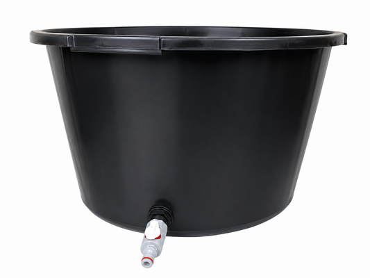 45L Round Tub with Drain Valve