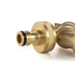 Brass Bib Tap Quick Connect with MDPE Tee 25mm - 3/4" BSPF