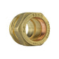 Ball Valve Lever 3/4" BSPF with 2 x Brass Compression 22mm Outlets