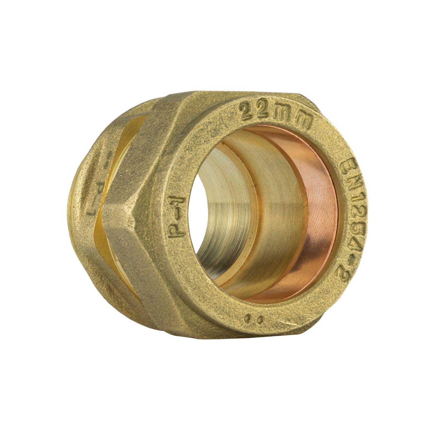 Ball Valve Lever 3/4" BSPF with 2 x Brass Compression 22mm Outlets