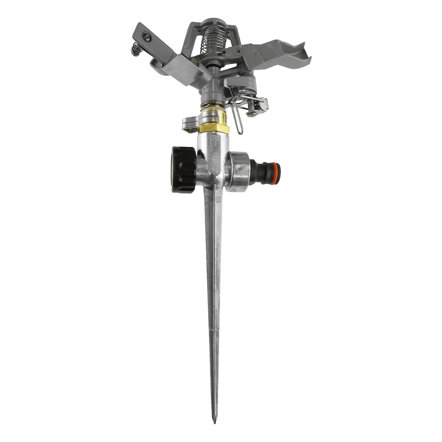 oscylating lawn sprinkler on spike