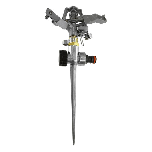oscylating lawn sprinkler on spike
