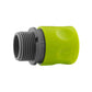 2-Way Tap Connector with 2 x Hose Connectors and 1 x Click-Lock Quick Connection (Lime)