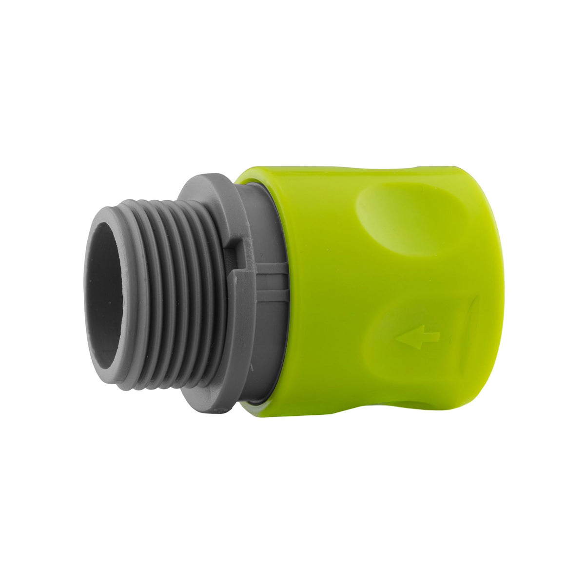 2-Way Tap Connector with 2 x Hose Connectors and 1 x Click-Lock Quick Connection (Lime)