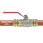 Ball Valve Lever 3/4" BSPF with 2 x Brass Compression 22mm Outlets