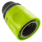 2-Way Tap Connector with 2 x Hose Connectors and 1 x Click-Lock Quick Connection (Lime)