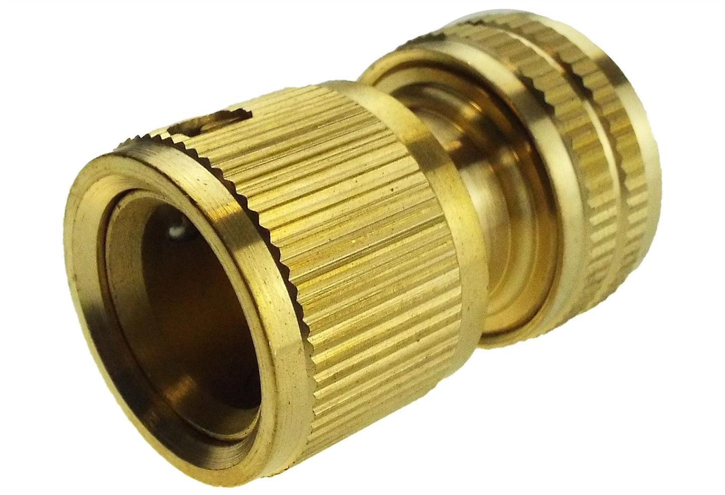3 Way Male Snap-On Connector Brass with Valves and 3 x Brass Female Hose Connectors