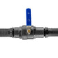 1.25” BSPF PP Stopcock with Stainless Steel Ball Valve 40mm Barb Ends