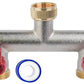 X00240N80B x1,  2-Way Brass Garden Hose Tap Splitter & PTFE Tape