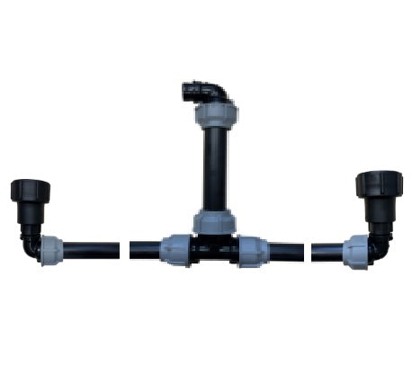 IBC 2-tank joining kit via 50 mm pipe