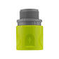 2-Way Tap Connector with 2 x Hose Connectors and 1 x Click-Lock Quick Connection (Lime)