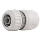 2-Way Tap Connector with 3 x Quick Connect Outlets and 3 x Standard 1/2" Hose Connectors (Grey/White)