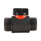 25mm MDPE Wall Flange + Valve + 3/4" BSPF to Micro 4mm Barb Connector