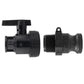 Full Flow Ball Valve 2" BSPF with Camlock Type F 2"