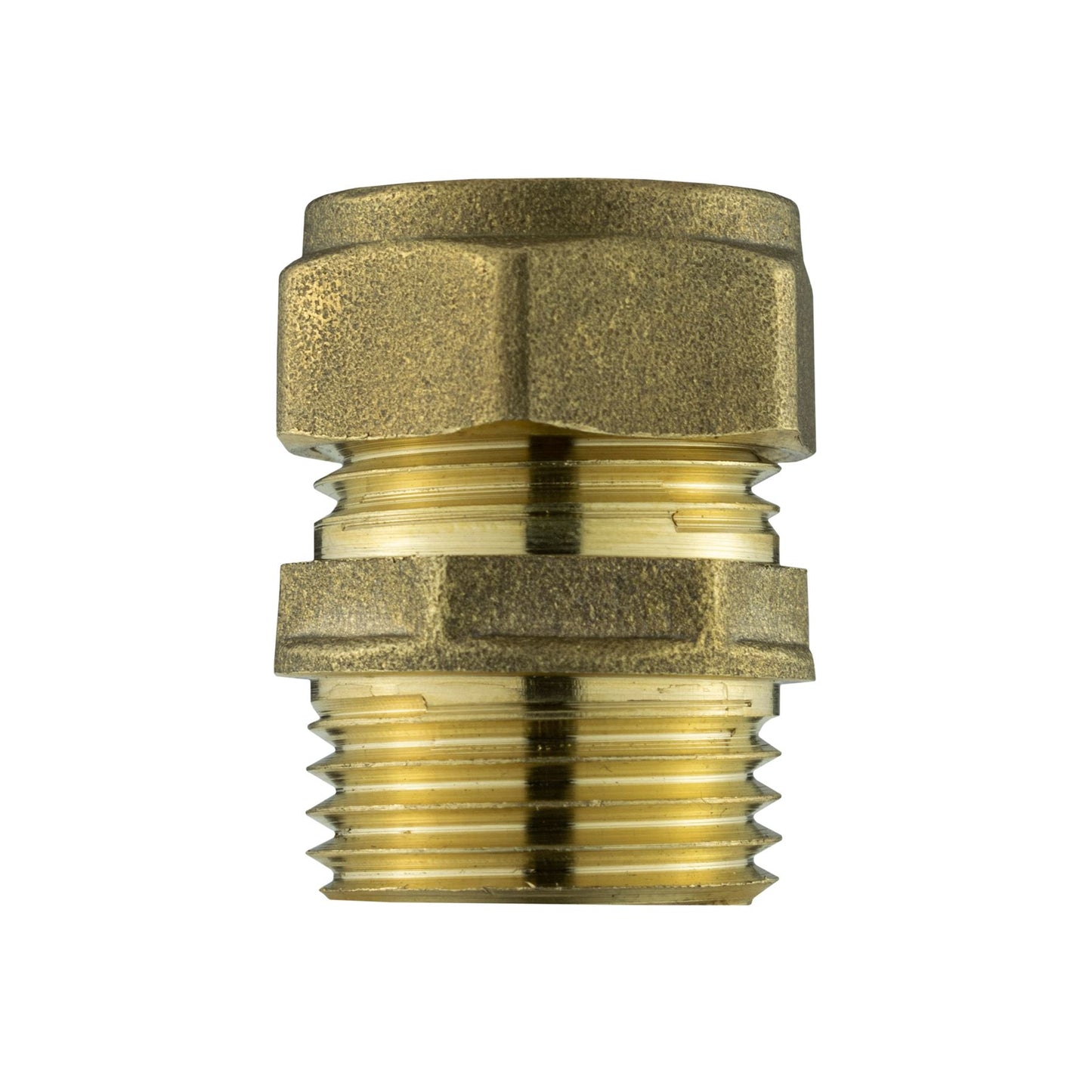 Ball Valve Lever 1/2" BSPF with 2 x Brass Compression 15mm Outlets