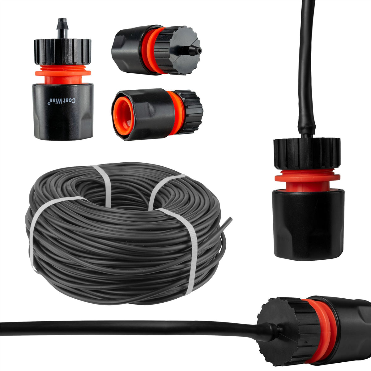 Micro Irrigation Pipe 4mm/7mm + 4mm Barb Micro Hose Connector