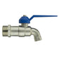 MDPE Wall Flange 25mm + 3/4” Blue Standard Lever Tap