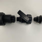 Swivel IBC Extender + Valve + MDPE Straight 25mm