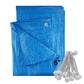 Blue S-Grade Tarpaulin with 20 x 6" Bungee Balls (White)